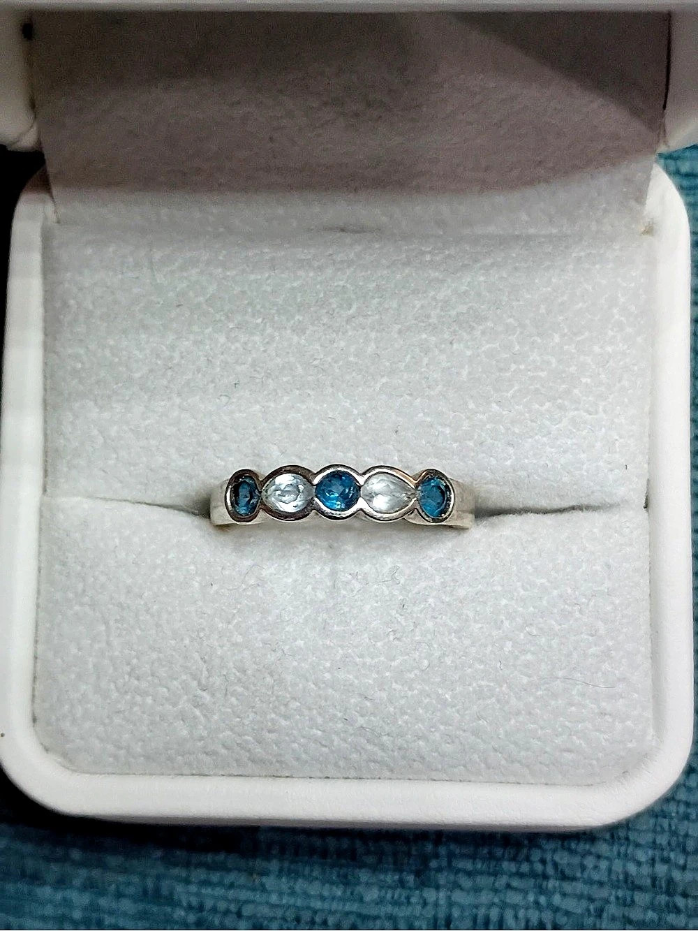 Blue .925 Gemstone Ring
